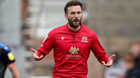 Morecambe goalscorer Aaron Wildig