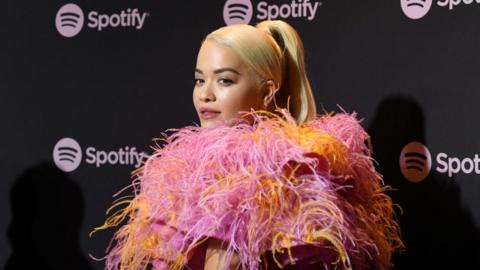 Rita Ora attends a Spotify event