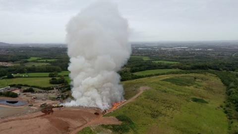 The fire in Telford