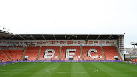 A general view of Bloomfield Road