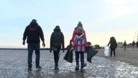 People on beach