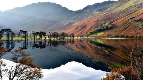 Lake Buttermere in the Lake District in Cumbria