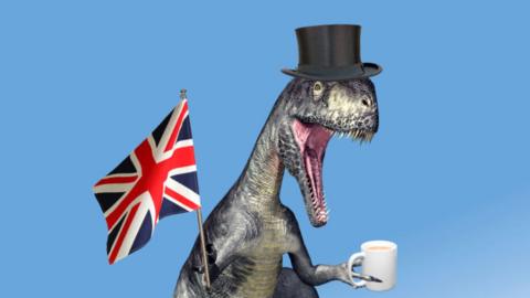 Dinosaur with British features