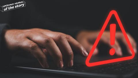 Scam website warning