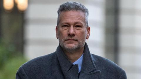 Nathan Gill arrives at court