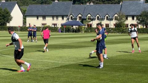 Portsmouth FC in training 