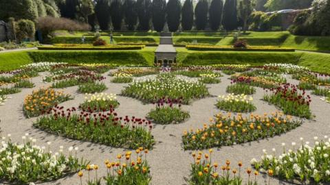 Sunken Garden at Castle Ward in County Down