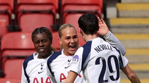 Tottenham celebrate