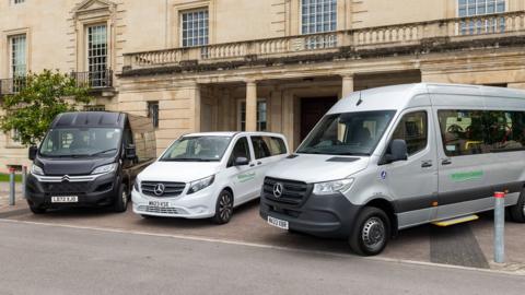 A selection of minibuses and people carriers