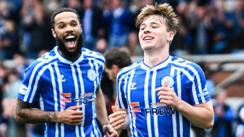 Kilmarnock players celebrating