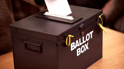 A ballot box