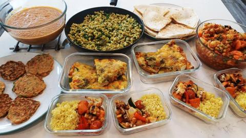 A selection of homecooked meals