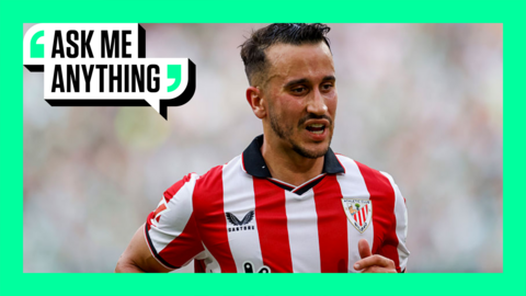 Alex Berenguer of Athletic Bilbao with an Ask Me Anything border around him