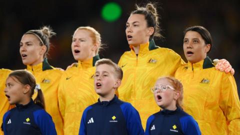 Matildas players at the 2023 World Cup