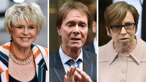 Gloria Hunniford, Sir Cliff Richard, Fran Unsworth