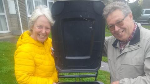 Gill Hampson and her husband Len
