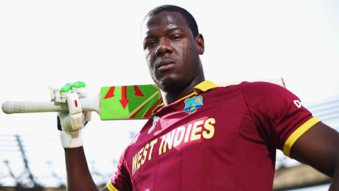 West Indies cricketer Carlos Brathwaite