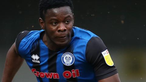 Kwadwo Baah in action for Rochdale