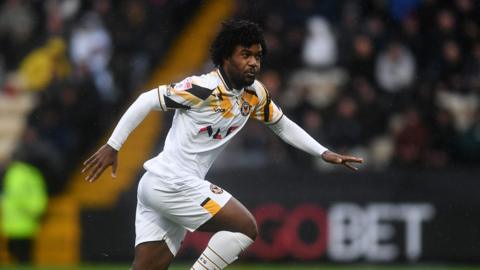 Geoffroy Bony in action for Newport County