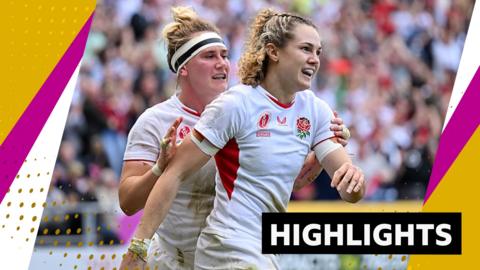 England's Meg Jones and Ellie Kildunne