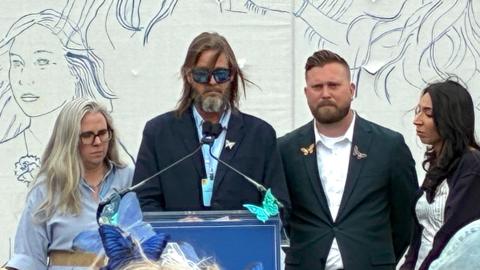 Virginia Giuffre's brothers and sisters in law at event marking her anniversary