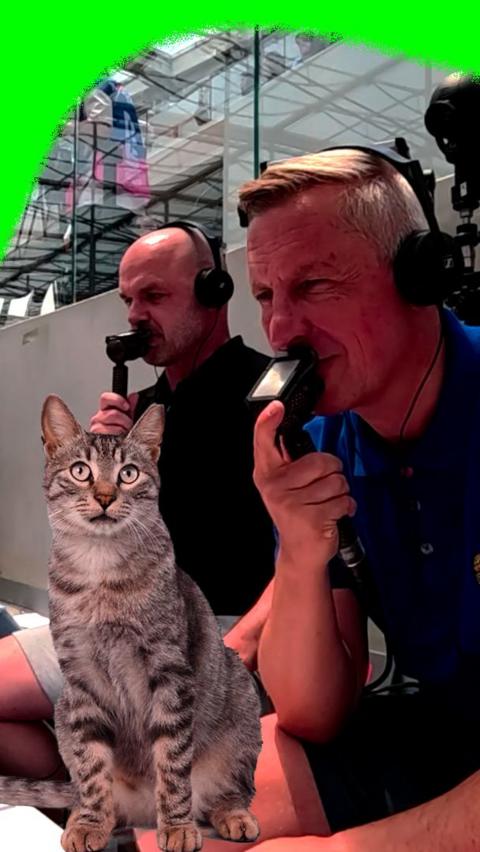 Danny Murphy and Steve Bower in the commentary box