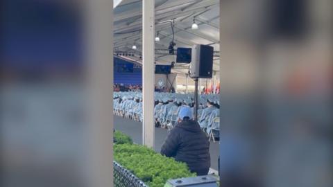 Students sitting in rows