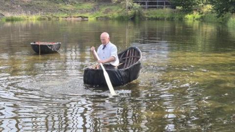 Jeremy ag iomradh na curaich