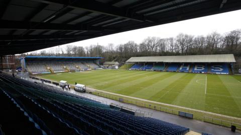 A general shot of the pitch at The Shay in Halifax  