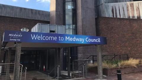 Exterior shot of Medway Council's offices. 
