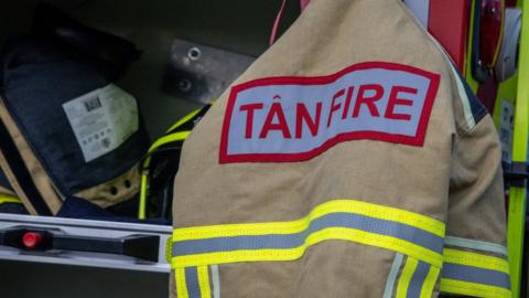 The fire occurred at a house in Meidrim, Carmarthenshire on the night of 8 February