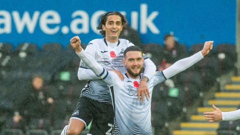 Swansea goal celebration