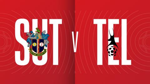 Sutton United v AFC Telford United graphic