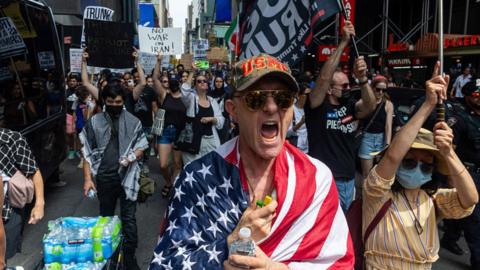 Protest in New York.