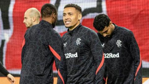 Rangers' James Tavernier in Greece