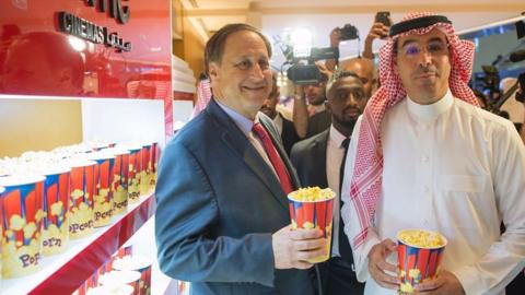 For the first time in 35 years, Saudis are allowed to go to the cinema.
