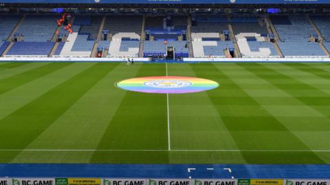 A shot of an empty King Power Stadium in Leicester. The club have been given assurances about BC.Game's financial commitments. 