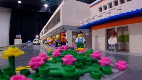 Brick Wonders exhibition: Airport