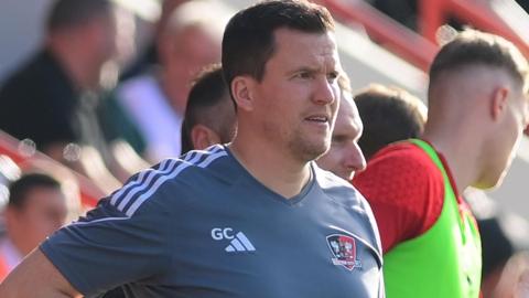 Exeter City manager Gary Caldwell