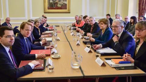 Ministers at the Joint Ministerial Committee in Cardiff