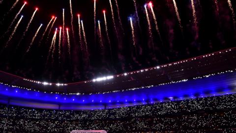 Fireworks at the Stade de France