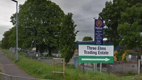 Sign for Three Elms