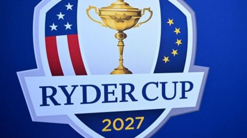 A badge for the 2027 Ryder Cup