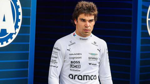 Lance Stroll in his Aston Martin clothes