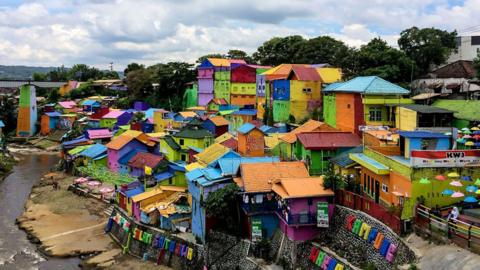 The Rainbow Village in Kampung Warna-Warni Jodipan 