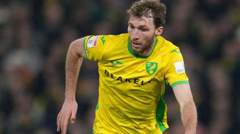 Jack Stacey in action for Norwich City