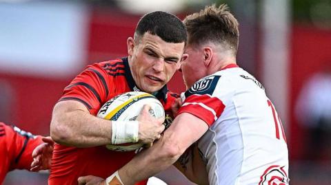 Munster's Calvin Nash in action against Ulster's Jake Flannery