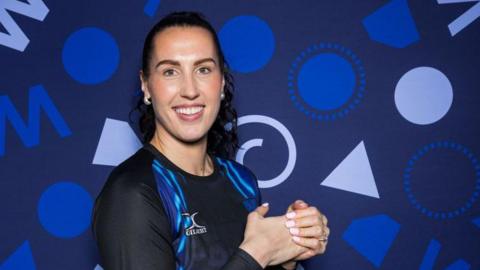 Birmingham Panthers head coach Jo Trip posing for a portrait picture before the 2025 Netball Super League season