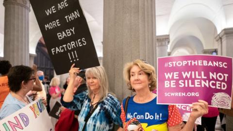 Abortion-rights activists in South Carolina