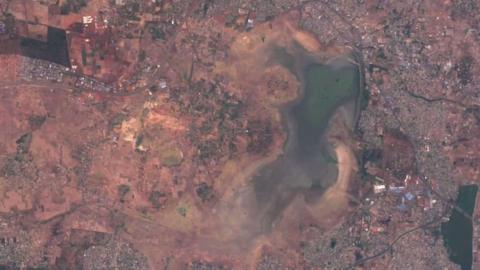 Chennai reservoir from space